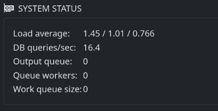 A widget showing some stats in a dashboard